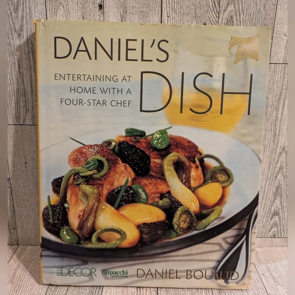 's Entertaining Cookbook with Cream Cover Daniel's Dish